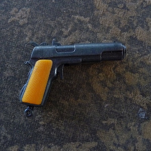 TOY Luger Metal Police Fun Charm Pendant Piece