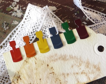 Color paper clips for junk journals greeting cards paste and altered books
