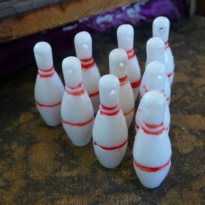 Vintage Bowling Pin Charms