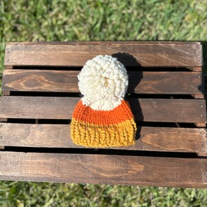 Candy Corn Beanie | Halloween Baby Hat | October Baby Announcement | November Baby Announcement