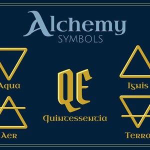 Alchemy Symbols Clipart Set | 10 PNG & SVG Hand-drawn Mystic Graphics ...