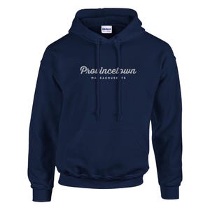 Embroidered Provincetown Classic Pullover Hoodie, Gender-Neutral, Coastal Apparel, Gifts for Him, Gifts for Her
