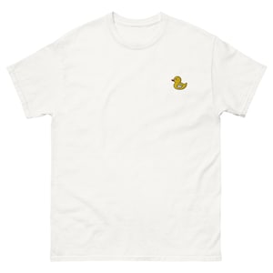 Embroidered Duck T-Shirt, Minimalist Animal Tee