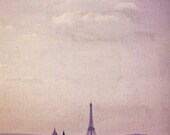 la tour eiffel @ notre-dame de paris, paris - digital print