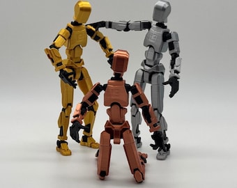 Manichino articolato da 13 pollici, action figure 100%: oggetto da collezione stampato in 3D (kit o assemblato)