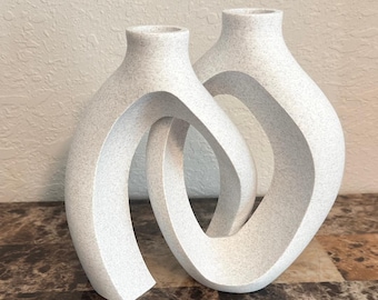 3D Printed Modern Vase: Minimalist Nordic Decor Valentine's Day Gift