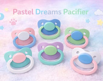 Chupetes para adultos ABDL - Pastel Dreams Paci Soother Binky Littlespace agere