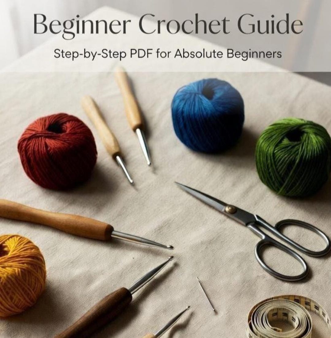 Beginner Crochet Guide | Step-by-step Projects (digital Download) - Etsy