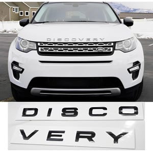 Conjunto de 2 letras de capô e porta-malas para Land Rover DISCOVERY 5 dianteiro e traseiro