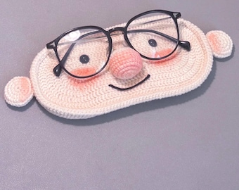 3-in-1 Crochet Glasses Case – Cute Animal Designs, Handmade DIY Glasses Holder with Bear, Grandpa, and More Fun Characters