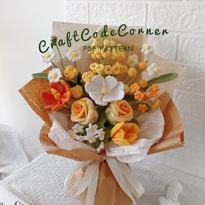 9-in-1 Spring Blooms Bouquet Crochet Pattern | Floral Arrangement PDF | DIY Home Decor Tutorial | Intermediate Level