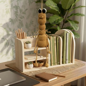 Marcus the Worm Crochet Plushie Handmade: Amigurumi Toy DIY Gift for Christmas, I don&#39;t like this rock