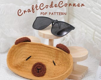 Capybara Glasses Case Crochet  | Cute Animal Eyewear Holder | DIY Storage Pouch for Glasses| Beginner-Friendly Instant Download