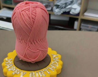 Sonnenblumenform Spinning Garnkarussel Benutzerdefinierte Farbe, 3D-gedruckter Garnspinner zum Stricken und Häkeln, verwicklungsfreier Garnspinner