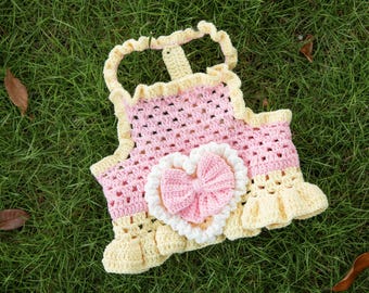 Häkelanleitung - Hundekleid und Hundemütze - Muster für kleine Haustierkleidung - Hundepullover Häkelanleitung - PDF-Datei - Haustier Kuchenkleid Geschenk für Sie