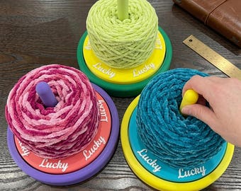 Benutzerdefinierte Farbe 3D gedruckt Stricken Häkeln Werkzeug, Garn Spinner für Stricken und Häkeln, Tangle-Free Yarn Caddy
