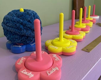 3D gedruckter Garnspinner: Blumen-Stil - Strick- & Häkelwerkzeug