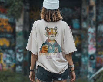 Funny Nurse Shirt, Coffee Tiger Tee ,Cute Nurse Gift for Coffee Lovers, Medical Staff T Shirt, Nurse Life Outfit, Nursing School Humor