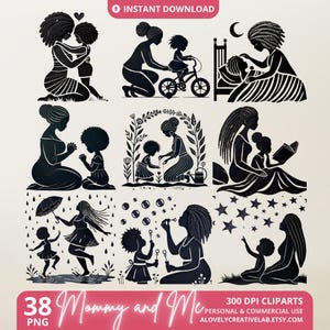 Black Women Art, Luxury Sublimation Bundle, Praying Mama Clipart, Melanated Women, Mothers Day PNG, African American Ladies, Commercial Use
