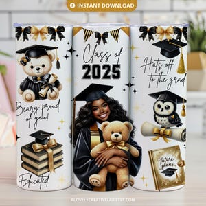 2025 Graduation Tumbler Wrap, Graduation Tumbler Gift, 20oz Skinny Tumbler Sublimation, Senior 2025 Tumbler Wrap, PNG Files Digital Download