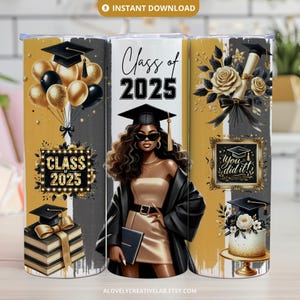 2025 Graduation Tumbler Wrap, Graduation Tumbler Gift, 20oz Skinny Tumbler Sublimation, Senior 2025 Tumbler Wrap, PNG Files Digital Download
