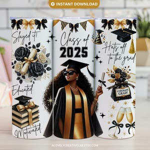 2025 Graduation Tumbler Wrap, Graduation Tumbler Gift, 20oz Skinny Tumbler Sublimation, Senior 2025 Tumbler Wrap, PNG Files Digital Download