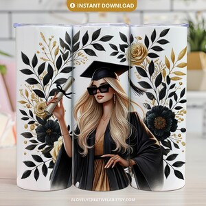 2025 Graduation Tumbler Wrap, Graduation Tumbler Gift, 20oz Skinny Tumbler Sublimation, Senior 2025 Tumbler Wrap, PNG Files Digital Download
