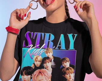Kpop STRAYKIDS HI-STAY Concert T-shirt Men Women Loose School Office Tee Shirts