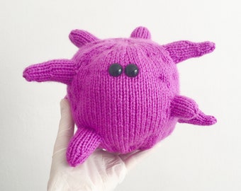 Knit your own Giant Activated Platelet (Thrombocyte) (pdf knitting pattern)