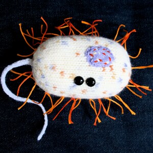 Knit your own Squeaky Bacteria Bacillus pdf knitting pattern image 2