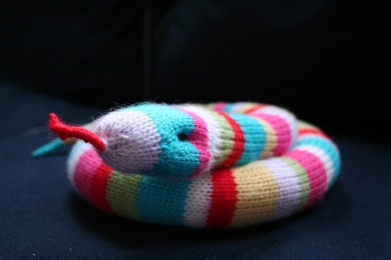 Knit Your Own Slinky Snake pdf Knitting Pattern Etsy