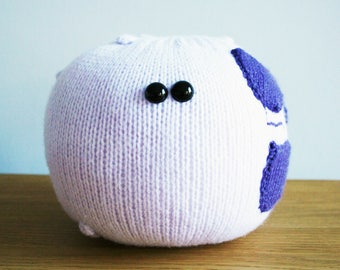 Knit your own white blood cell (neutrophil) (pdf knitting pattern)