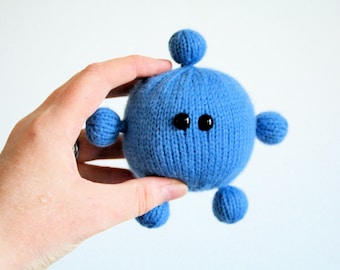 Knit your own Amigurumi Cold Virus (rhinovirus) (pdf knitting pattern)