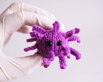 Knit your own Activated Platelet (Thrombocyte) (pdf knitting pattern)