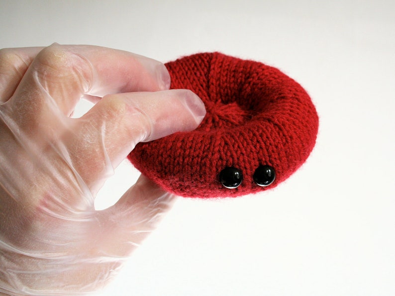 Knit your own red blood cells pdf knitting pattern image 1