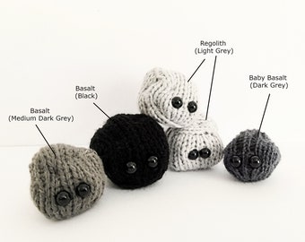 Knit your own Amigurumi Moon Rock Samples (pdf knitting pattern)