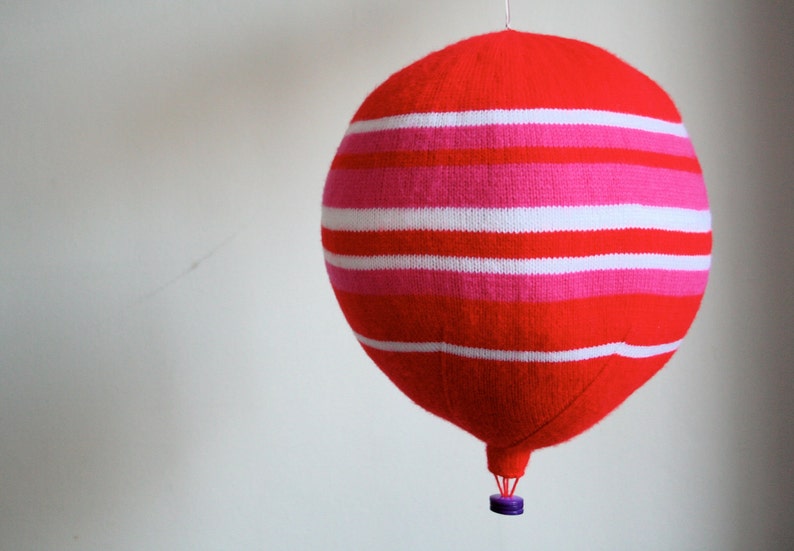 Pink and Red Hot Air Balloon image 1