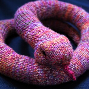 Knit Your Own Slinky Snake (pdf Knitting Pattern) - Etsy