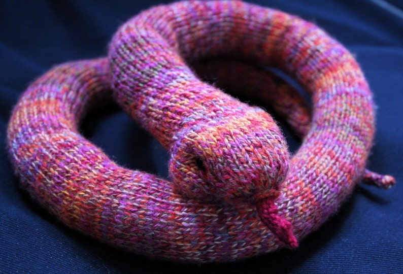 Knit Your Own Slinky Snake pdf Knitting Pattern Etsy