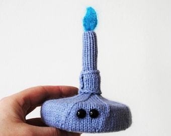 Knit your own Amigurumi Bunsen Burner (pdf knitting pattern)