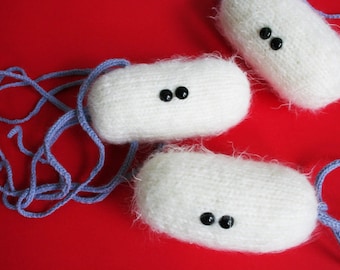 Knit your own E. coli Bacterium (pdf knitting pattern)