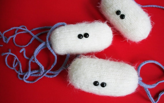 Knit Your Own E. Coli Bacterium pdf Knitting Pattern Etsy