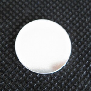 NEW Burnished/Polished - 1 Inch 20 Gauge Sterling Silver Round Discs for your Hand Stamping Supplies
