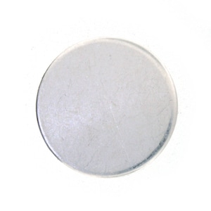 1 Inch 20 Gauge Sterling Silver Round Discs - 1 Disc - Hand Stamping Supplies as low as 9.25  ea WHOLESALE!