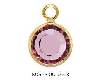 10 pcs of Gold Birthstone Crystal-New Low Price -Wholesale price!  each! ROSE- OCTOBER