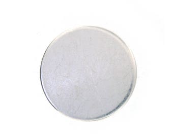 WHOLESALE PRICE Sale! - 1 Inch 18 Gauge (Thick) Sterling Silver Round Discs - Hand Stamping Supplies