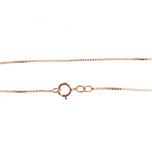 24インチ 14K ローズゴールドフィルド 1.2 mm ボックスチェーン - スプリングクラスプ付きですぐに着用可能