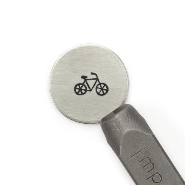 Design Stamp - Bicycle Stamp -  6mm Metal Stamp