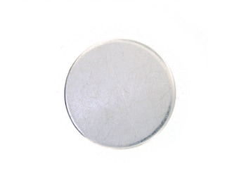 NEW THICK 16 Gauge - 3/4 Inch Sterling Silver Round Discs - Hand Stamping Blank Discs