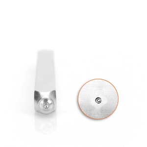 ImpressArt- Copyright Design Stamp, 2.5mm-Metal Stamp for Your Hand Stamping Jewelry - Low Shipping!